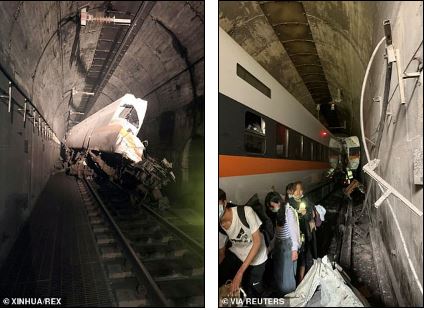 Train collides with truck inside tunnel