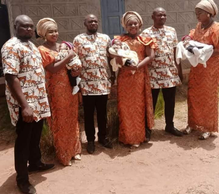 Triplets Who Married Same Day In Enugu, Welcome Baby Boys Within Same Period [Photos] 4