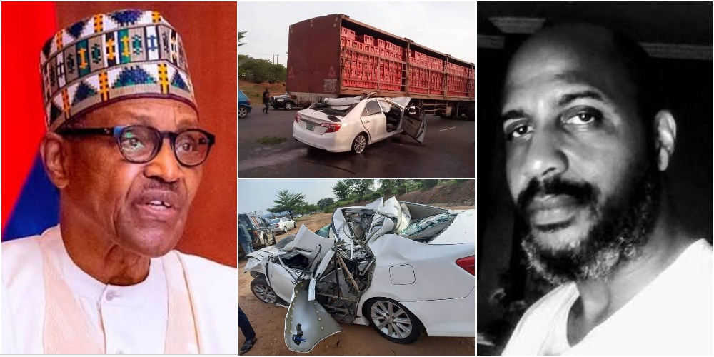 Buhari Mourns As Chuba Okadigbo's Son Dies In Accident After His Car Ran Under A Trailer 1