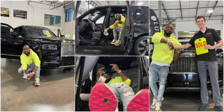 Davido Show Off His Newly Acquired 2021 Rolls Royce Worth N183 Million [Photos] 1