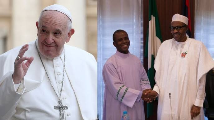 Fr Mbaka Admits Meeting President Buhari For Contract, Dares APC To Report Him To Pope 1