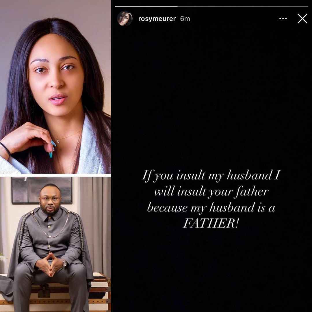 "If You Insult My Husband Olakunle Churchill, I Will Insult Your Father" - Actress Rosy Meurer 2