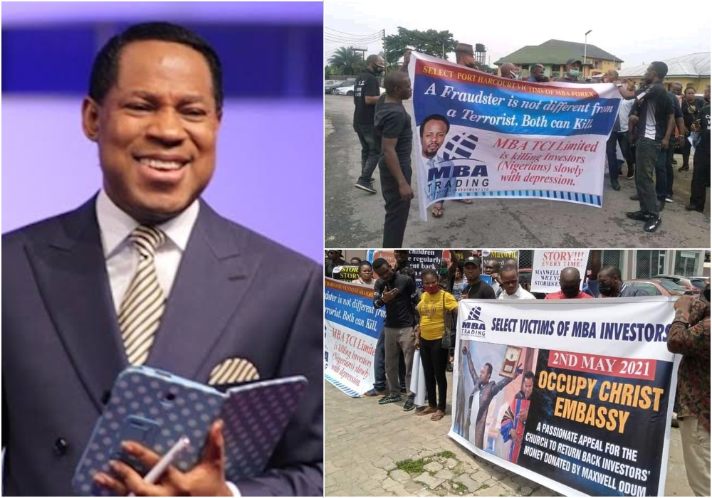 Maxwell Odum: MBA Forex Victims Protest At Christ Embassy, Ask Pastor Oyakhilome To Return Investors’ Money 1
