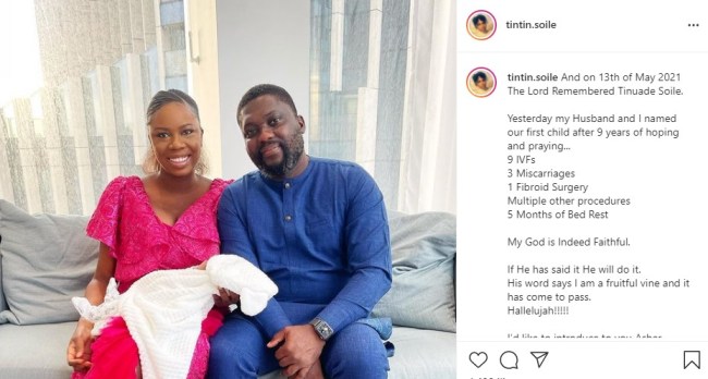 "My God Is Faithful" - Nigerian Woman Welcomes First Child After 9 IVFs And 3 Miscarriages 2