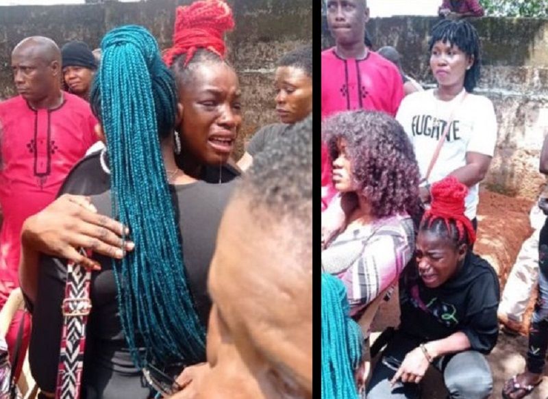 Tears As Late Comedian Ada Jesus Is Finally Laid To Rest In Imo State [Photos/Video] 6