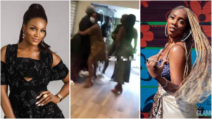 Tiwa Savage Porno - Your Ny*sh Is The Dirtiest In This Industryâ€ â€“ Tiwa Savage And Seyi Shay  Fights Dirty At Lagos Salon [Video]