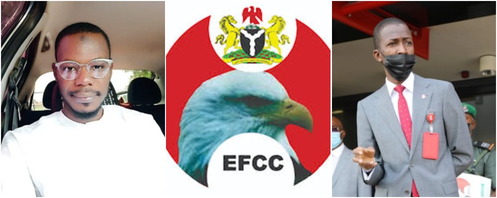 EFCC Reacts As Man Begs Them For Money, Saying 'He Don’t Want To Be A Bad Boy'