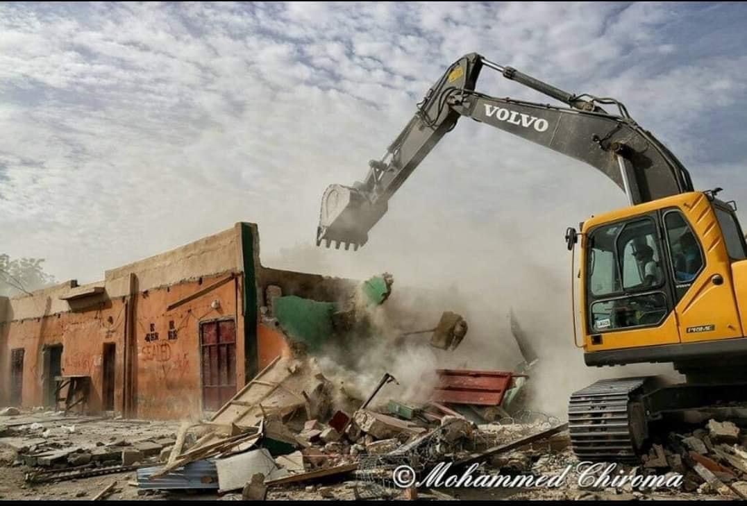 Another mosques being demolished in Borno.