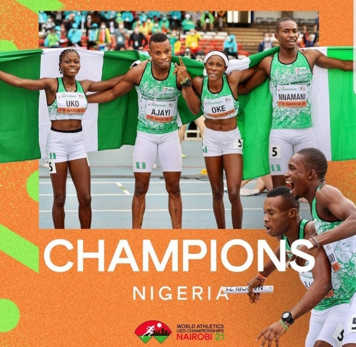 Nigeria Win 4x400m Mixed Relay Gold At World U-20 Athletics Championships [Video]