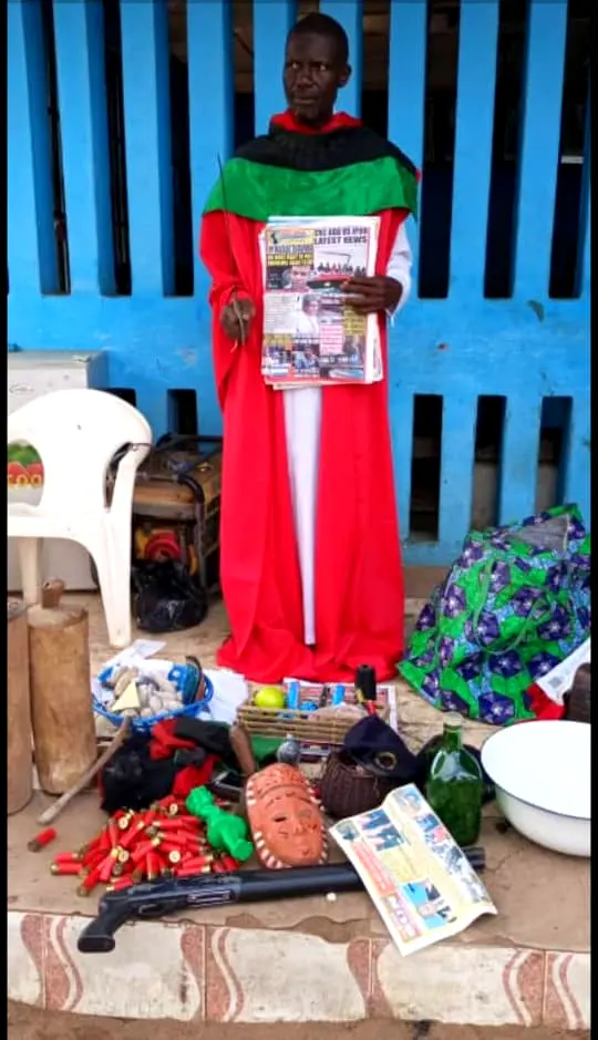 Police Arrests Suspected Chief Priest Who Fortifies IPOB, ESN Members In Imo