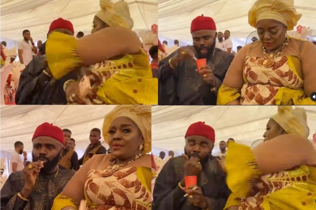 Actress Rita Edochie Angrily Slaps Her Colleague, Chief Imo At Public Event [Video]