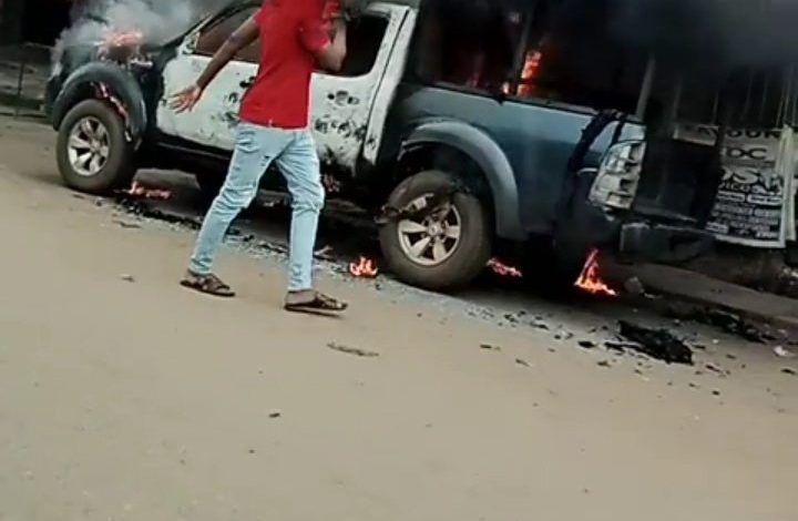 Gunmen Kill Three Policemen, Set Patrol Van Ablaze In Fresh Anambra Attack [Photos]