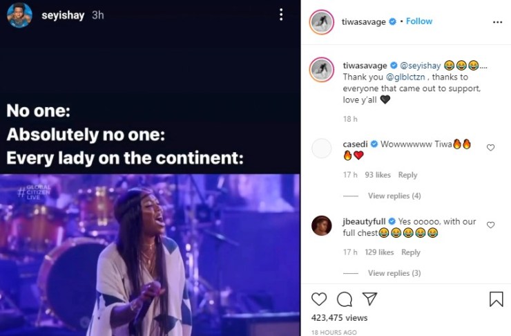 Tiwa Savage And Seyi Shay Reconciles After They Fought Dirty At Lagos Salon