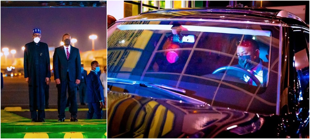 Ethiopian Prime Minister 'Becomes' Buhari’s Personal Driver In Addis Ababa [Photos]