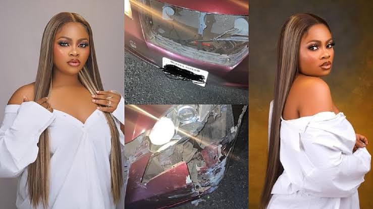 "It Is Not Yet My Time" - BBNaija’s Tega Says After Surviving Ghastly Car Accident