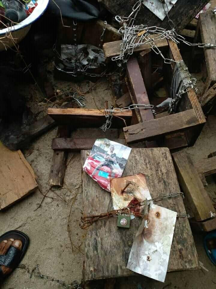 Photos Of Rivers Commissioner Found In Shrine Of Witch Doctor Caught Burying Baby Alive 3