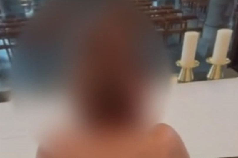 Nak3d couple film themselves having sex behind altar inside a church 