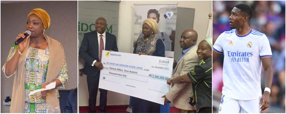 Dabiri-Erewa Laud David Alaba For Donating N13.3m To Curb Open Defecation In Nigeria
