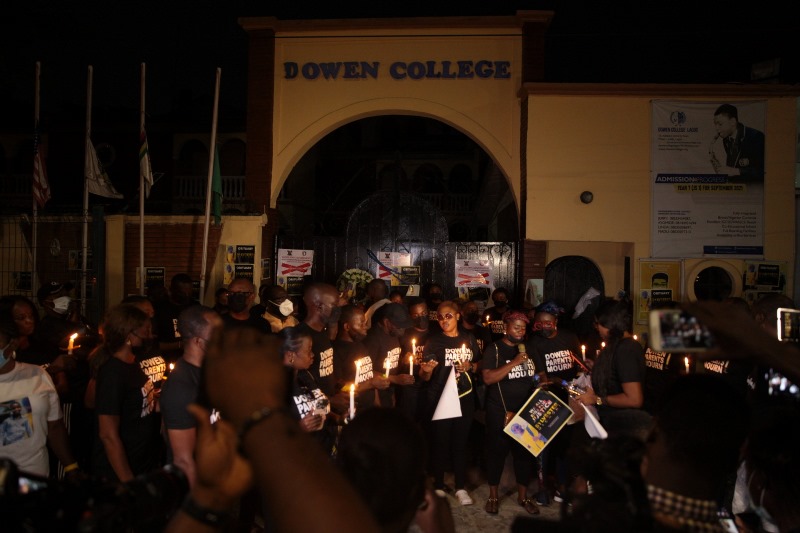Dowen College Parents Hold Candlelight Procession For 12-Year-Old Sylvester Oromoni