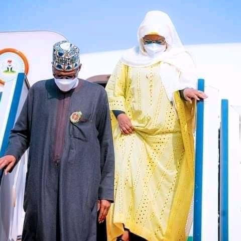 First Lady, Aisha Buhari’s New Pictures Sparks Pregnancy Rumour Among Nigerians