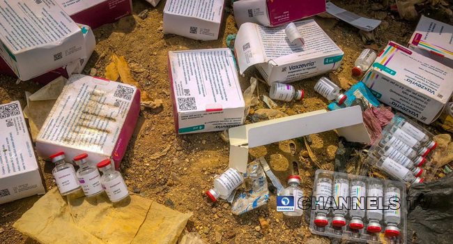 Nigeria Destroys Over 1 Million Doses Of Expired COVID-19 Vaccine [Photos]