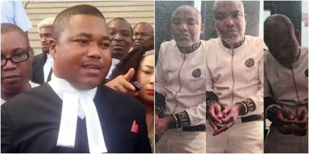 Nnamdi Kanu's Lawyer Dismisses DSS Claims, Insists IPOB Leader Is Being Tortured