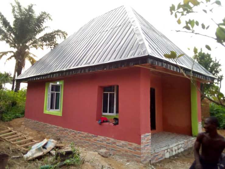 Policewoman Builds Beautiful House For Poor Widow Living In Mud Hut In Ebonyi