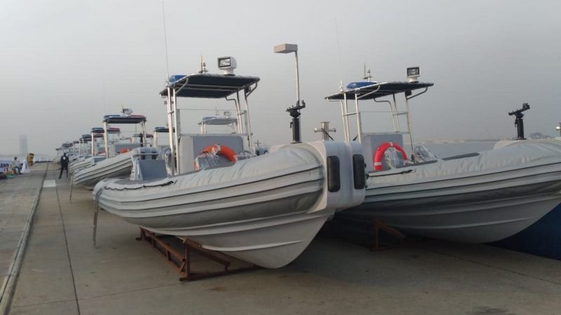 President Buhari Commission Made-In-Nigeria Navy Vessels In Lagos [Photos]