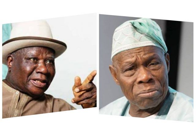 Edwin Clark and Olusegun Obasanjo