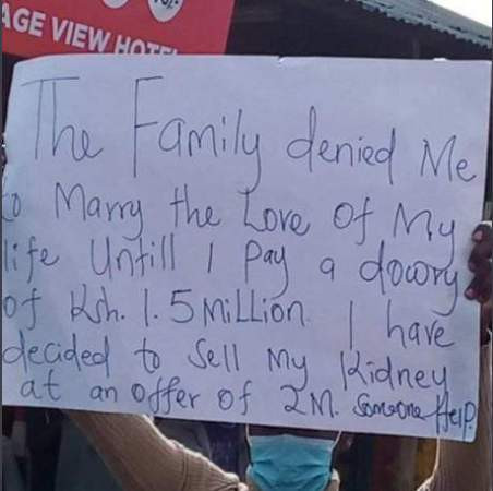 Young Man Offers To Sell His Kidney For N7.3 Million To Marry The Love Of His Life