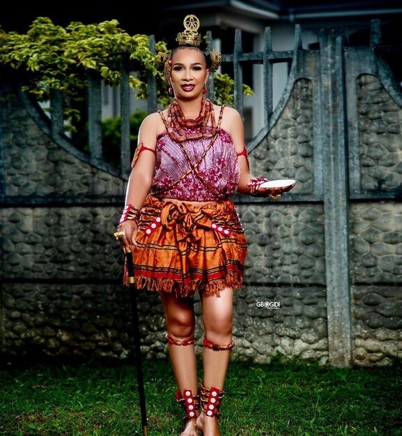 Actress Ibinabo Fiberesima Shines In Traditional Outfit On Her 51st Birthday (Photos)