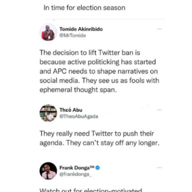 Celebrities react to FG lifting suspension of Twitter operations