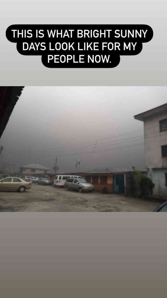 "Dark Clouds Over My City" - Burna Boy Decries Soot Pollution In Rivers [Photos]