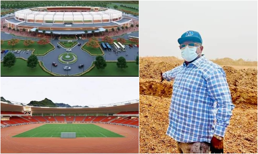 Governor Umahi Inspects Ongoing Construction Of Ebonyi Olympic Stadium [Photos]