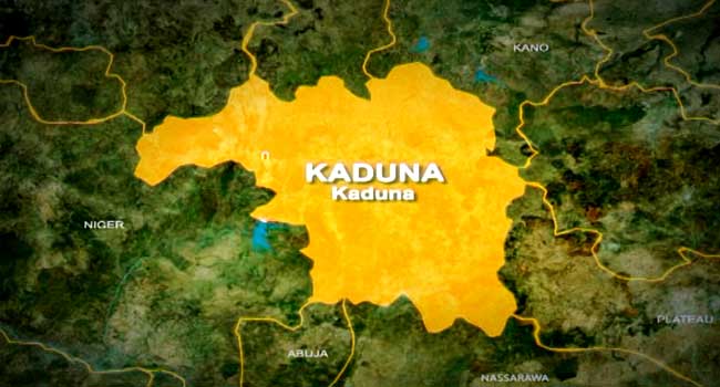 A map showing Kaduna, a state in Nigeria's North-Central region.