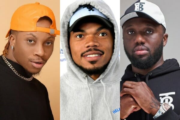 Nigerian Singer, Oxlade Links Up With Chance The Rapper And Headie One In Ghana [Video]