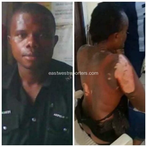 Policeman Sets Female Neigbhour Ablaze After She Refused to Date Him In Rivers (Photo)