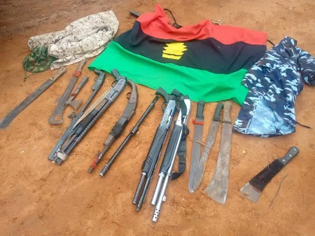 Soldiers Kill IPOB/ESN Fighters In Anambra, Recover Weapons (Photos)