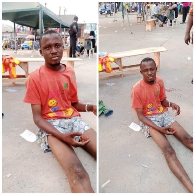 Young adult caught robbing victim in broad daylight in Bayelsa