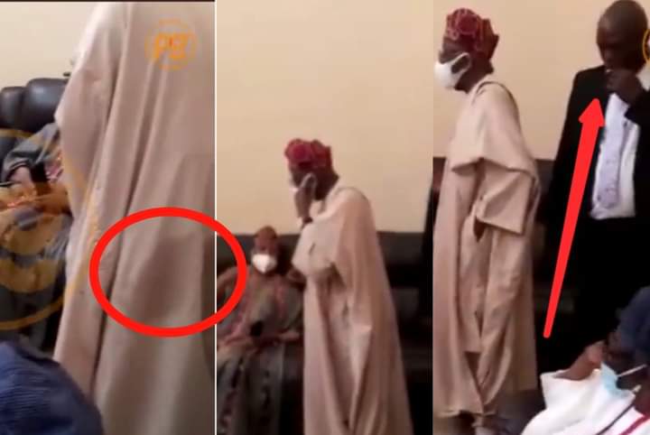 Nigerians Reacts To Disturbing Video Showing Tinubu’s Wet Cloth At Awujale Palace