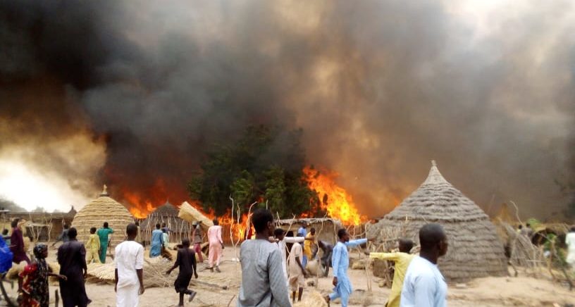 One Dead, Many Injured As Fire Razes Over 100 Homes In Borno IDPs Camp