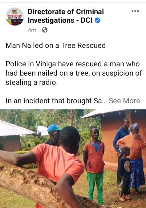 Police Rescue 19-Year-Old Boy Nailed To A Tree For Allegedly Stealing Radio [Photos]