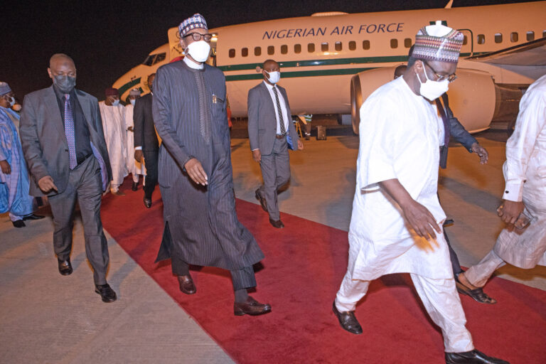 President Buhari Returns To Nigeria After 12 Days Medical Checkup In London [Photos]