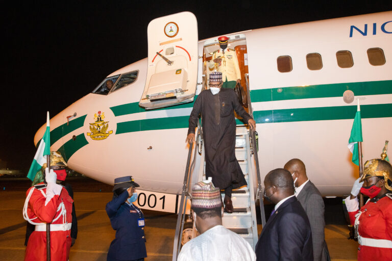 President Buhari Returns To Nigeria After 12 Days Medical Checkup In London [Photos]