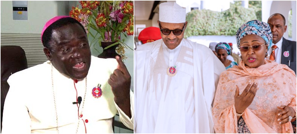 "Even Buhari’s Wife Disagrees With His Policies" - Bishop Kukah Replies Garba Shehu