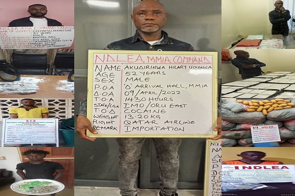 NDLEA Intercepts 101 Packs Of Cocaine Hidden In Children Duvets At Lagos Airport