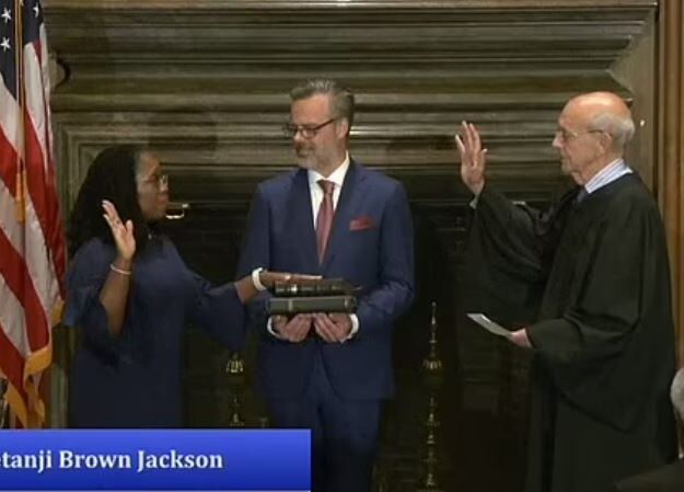 Ketanji Brown Jackson Sworn In As First Black Female Supreme Court Justice In US (Photo)