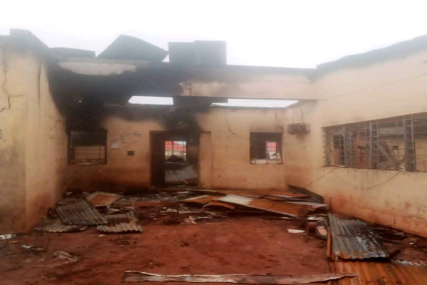 2023: INEC office set ablaze in Enugu State