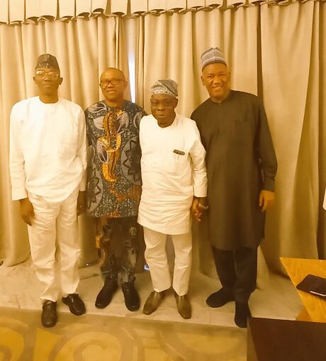 2023 Peter Obi Baba Ahmed Others Visit Obasanjo Photos