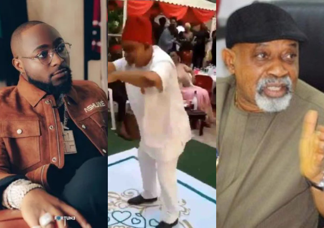Davido Reacts As Labour Minister, Chris Ngige Is Filmed Dancing At Event [Video]
